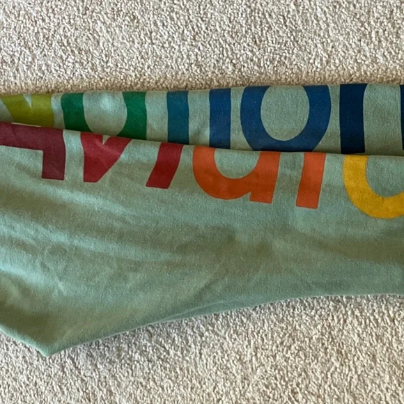 Aviator Nation Kids Sage Green Rainbow Logo Joggers - Picture 4 of 4